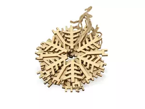 Набор деревянных снежинок - 212158907