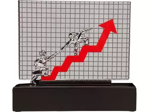 Композиция «Только вперед» черный,серебристый