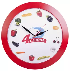 Часы настенные Vivid Large, красные - 0635590.50