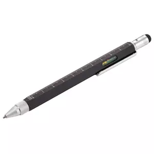 Ручка шариковая Construction, мультиинструмент, черная - 0636462.30