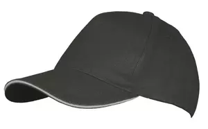 Бейсболка Long Beach, темно-серая со светло-серым - 0636538.11