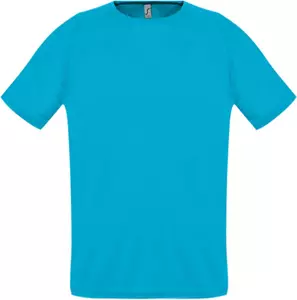Футболка унисекс Sporty 140, бирюзовая - 06311939321