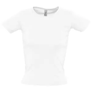 Футболка женская с круглым вырезом Lady 220 белая - 0631372.60