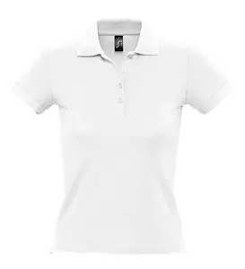 Рубашка поло женская People 210, белая - 0631895.60