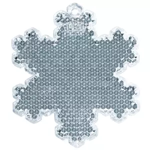 Пешеходный светоотражатель «Снежинка», белый - 0634209.60