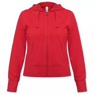 Толстовка женская Hooded Full Zip красная - 063WW642004