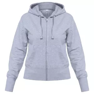 Толстовка женская Hooded Full Zip серый меланж - 063WW642610