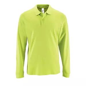 Рубашка поло мужская с длинным рукавом Perfect LSL Men, зеленое яблоко - 06302087280