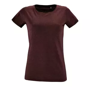 Футболка женская Regent Fit Women, бордовый меланж - 06302758148