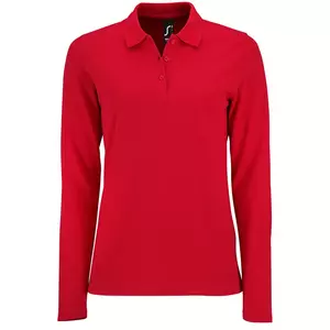 Рубашка поло женская с длинным рукавом Perfect LSL Women, красная - 06302083145