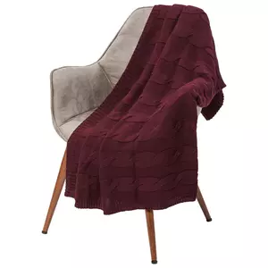 Плед Stille, бордовый - 0637027.55