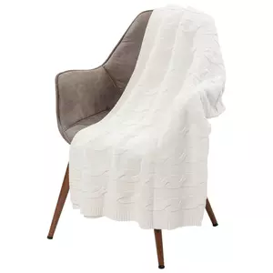 Плед Stille, молочно-белый - 0637027.60