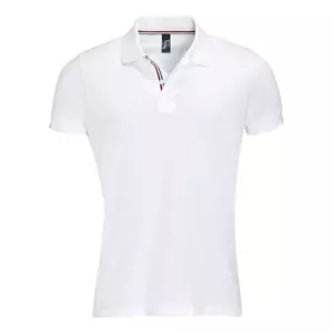 Рубашка поло мужская Patriot 200, белая с красным - 06300576987