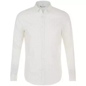 Рубашка мужская Becker Men, белая с темно-синим - 06301648989