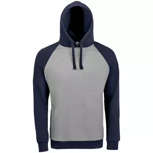 Толстовка унисекс Seattle, серый меланж c темно-синим - 06302998110