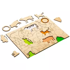 Развивающий эко-пазл Wood Games, ферма - 06311497.01