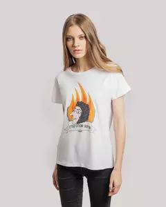 Футболка женская «Глаголом жечь», белая - 06370169.60