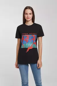 Футболка унисекс «Пренебречь, вальсируем», черная - 06370202.30