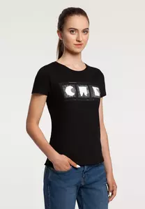 Футболка женская «Небо-душа», черная - 06370223.30