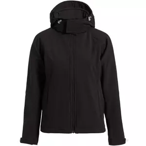 Куртка женская Hooded Softshell черная - 063JW937002