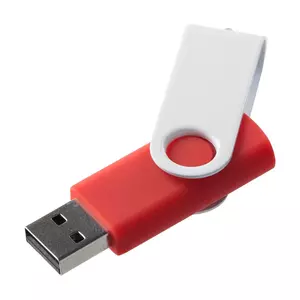 Флешка Twist Color, красная с белым, 8 Гб - 0637537.56.8Гб