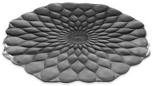 Блюдо-поднос Black Lotus, черное - 063238197.30