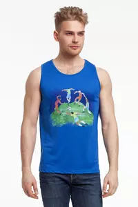 Майка мужская «Футбол via Матисс», синяя - 0637465.40