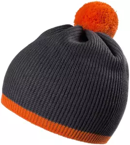 Шапка Amuse, темно-серая с оранжевым - 0637626.12