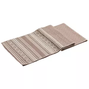 Шарф Lambient, бежевый с молочно-белым - 0637999.16