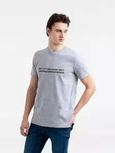 Футболка «Ленинградский почтальон», серый меланж - 06370470.11