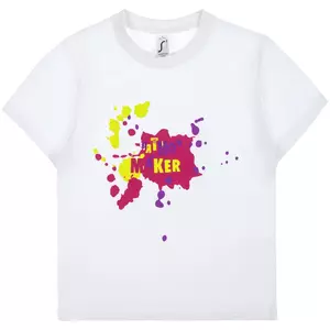 Футболка детская «Пятно Maker», белая - 06370474.60