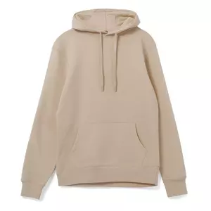 Толстовка с капюшоном унисекс Hoodie, бежевая - 063WU03W123