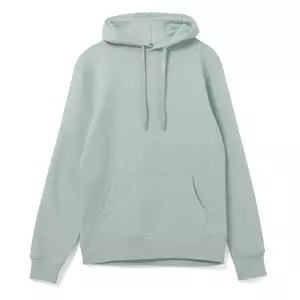 Толстовка с капюшоном унисекс Hoodie, серо-зеленая - 063WU03W502