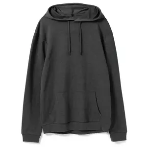 Толстовка с капюшоном унисекс Hoodie, серый меланж (антрацит) - 063WU03W625