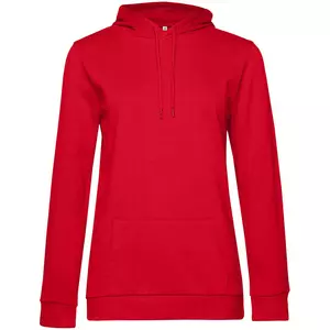 Толстовка с капюшоном женская Hoodie, красная - 063WW04W004