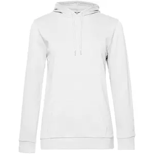 Толстовка с капюшоном женская Hoodie, белая - 063WW04W001
