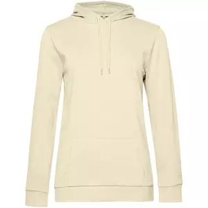 Толстовка с капюшоном женская Hoodie, светло-желтая - 063WW04W199