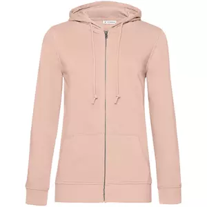Толстовка на молнии с капюшоном женская BNC Inspire (Organic), розовая - 063WW36B306