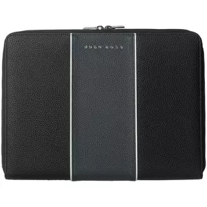 Папка Gear с блокнотом А4, черная с синим - 063HTF802N