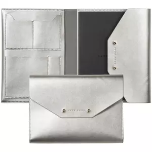 Папка Elegance с блокнотом А5, серебристая - 063HTM907E
