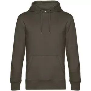Толстовка с капюшоном унисекс King, хаки - 063WU02K555