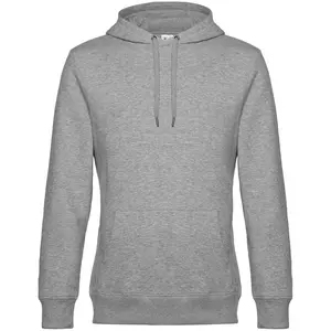 Толстовка с капюшоном унисекс King, серый меланж - 063WU02K610