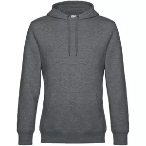 Толстовка с капюшоном унисекс King, темно-серый меланж - 063WU02K623