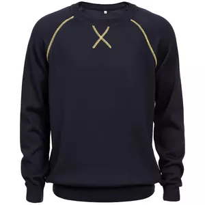 Джемпер Stitch с контрастной отделкой, синий с зеленым - 06312122.49