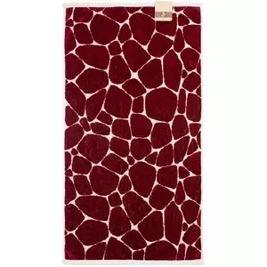 Полотенце Giraffe, малое, бежевое с бордовым - 06330102.15