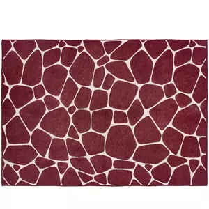 Плед Giraffe, бежевый с бордовым - 06310757.15