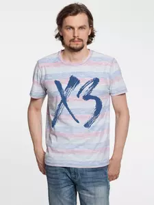 Футболка «ХЗ» двусторонняя, красная с синим - 06370935.50