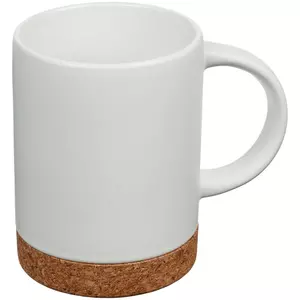 Кружка с пробковой подставкой Corky, белая - 06312894.60