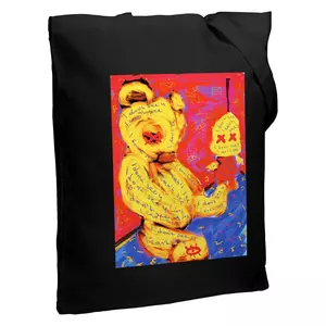 Холщовая сумка I Don't See You, черная - 06370638.30