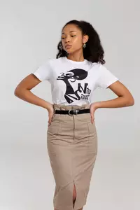 Футболка женская «Меламед. Nina Simone», белая - 06370915.60